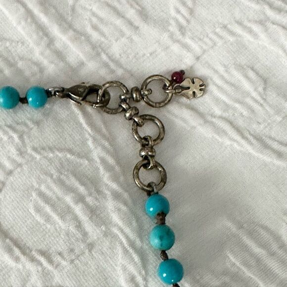 Lucky Brand Turquise Beaded Statement Necklace - Picture 3 of 4